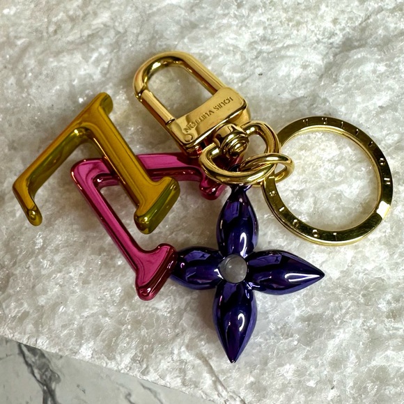 EUC Louis Vuitton Multicolor New Wave Bag Charm Key Holder - Picture 15 of 17